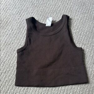 Nikibiki Black Sleeveless Fitted Crop Tank Top
